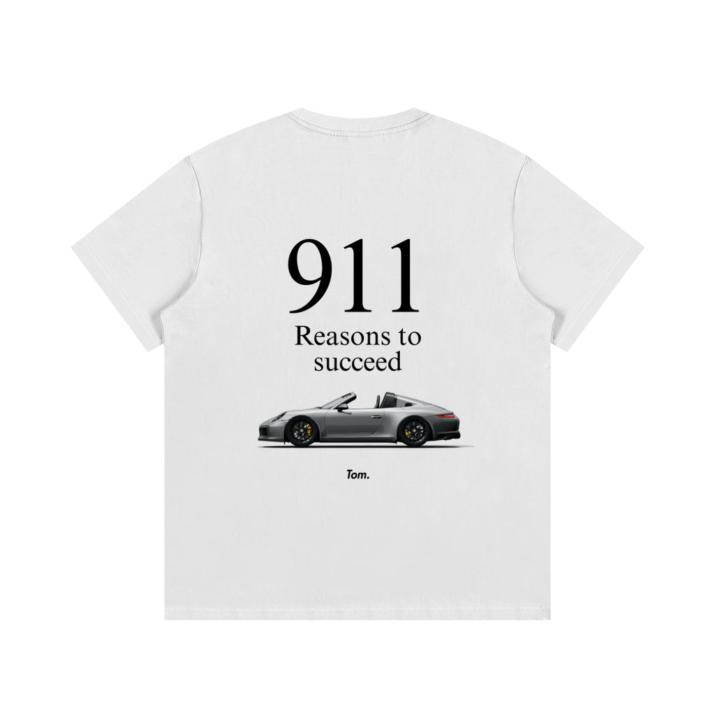 911 Reasons to Succeed Cotton Tee White