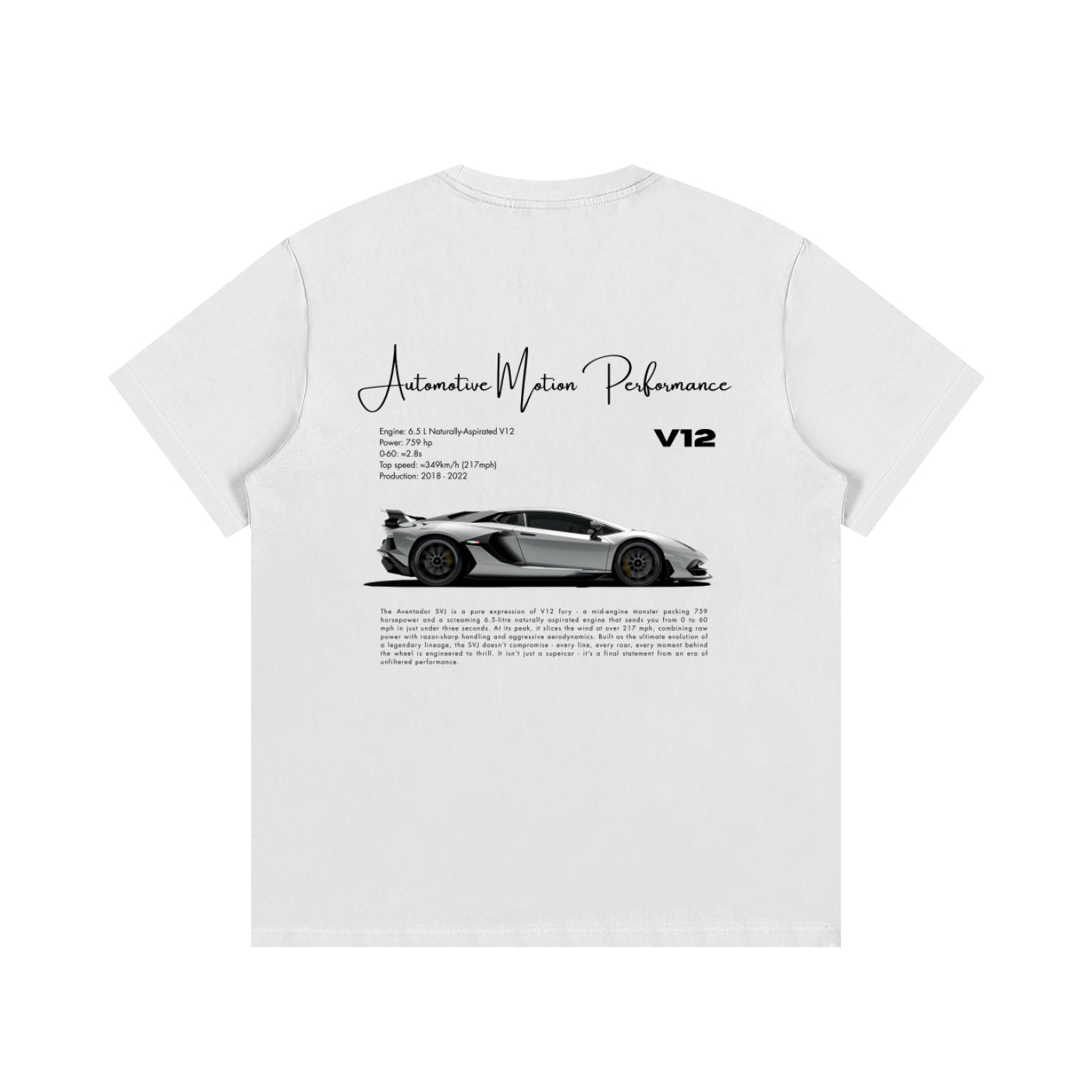 Automotive Motion Tee White