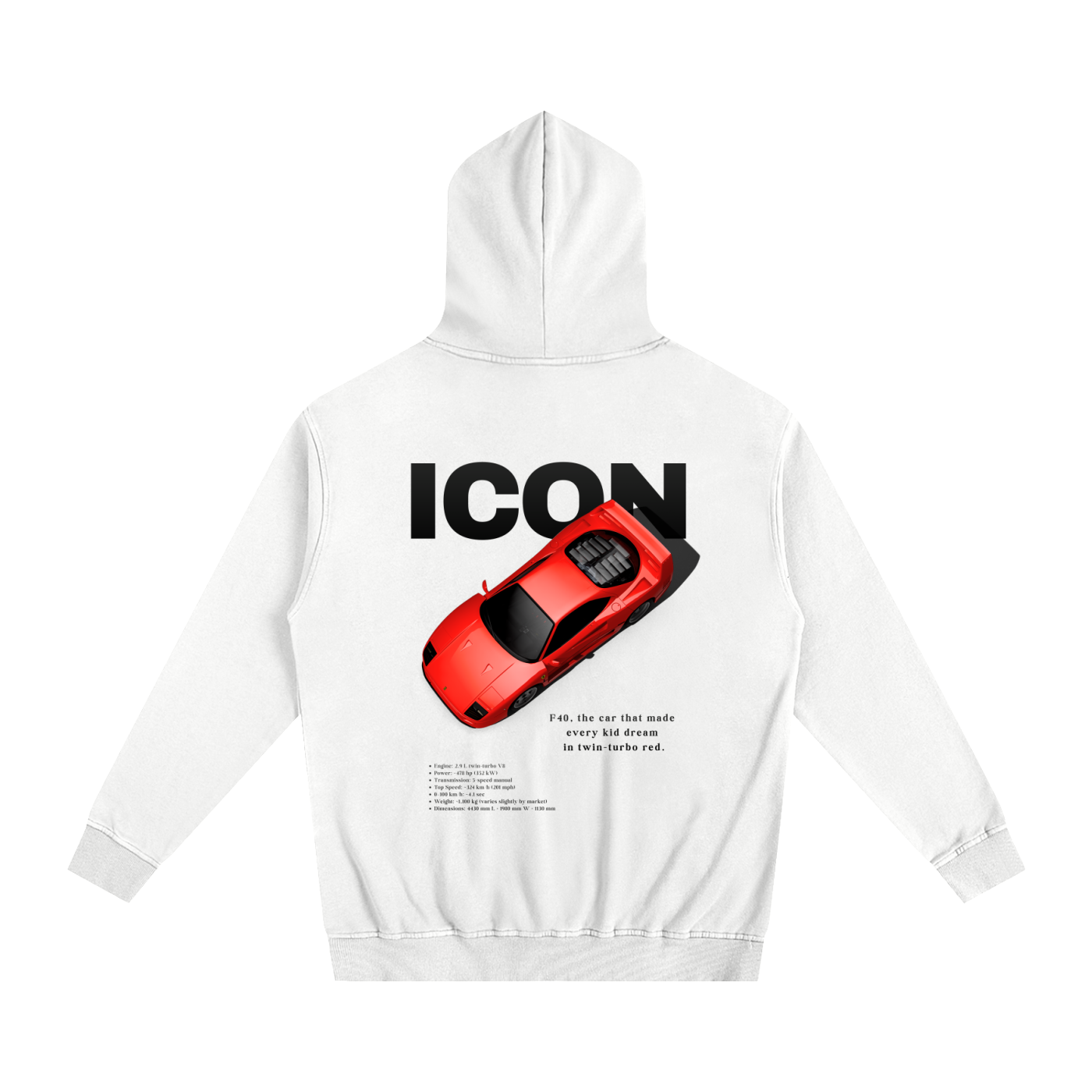 ICON Heavyweight Cotton Hoodie White