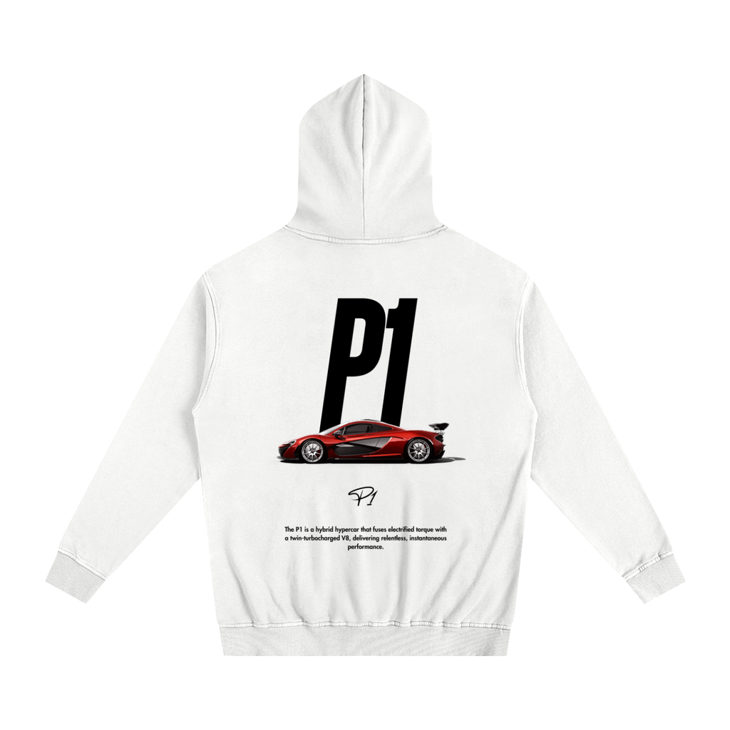 P1 Heavyweight Cotton Hoodie White