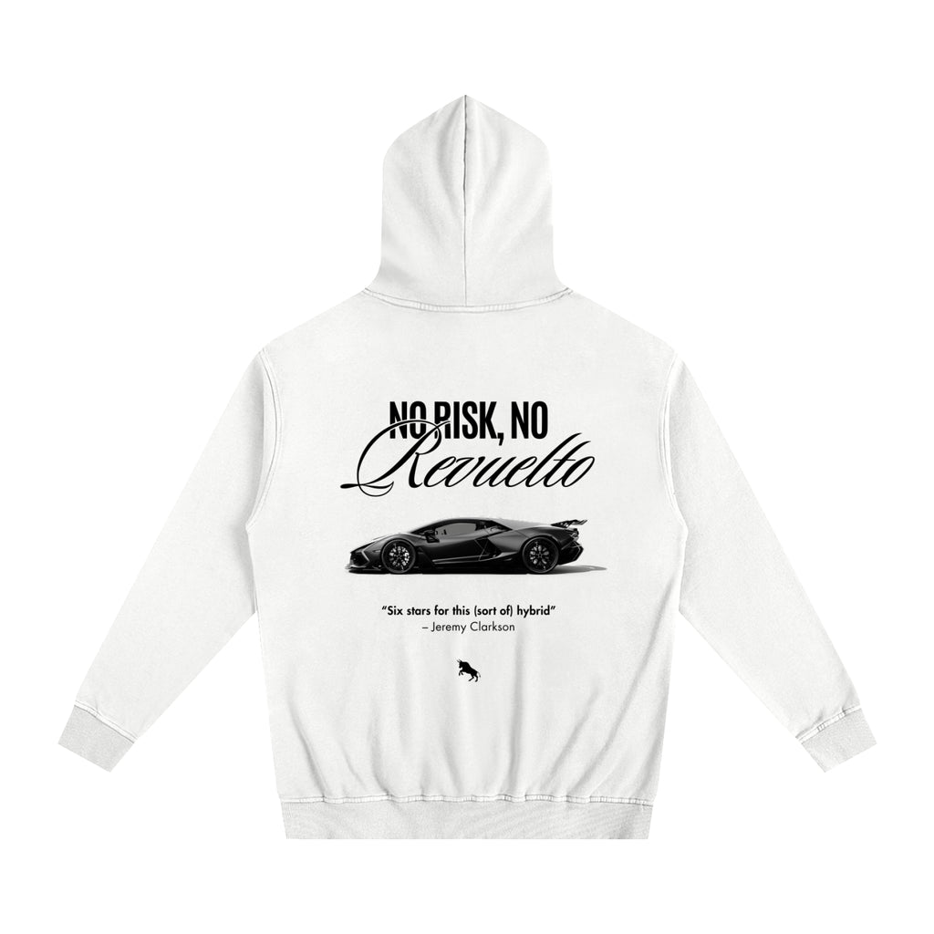 No Risk Heavyweight Cotton Hoodie White