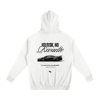 No Risk Heavyweight Cotton Hoodie White