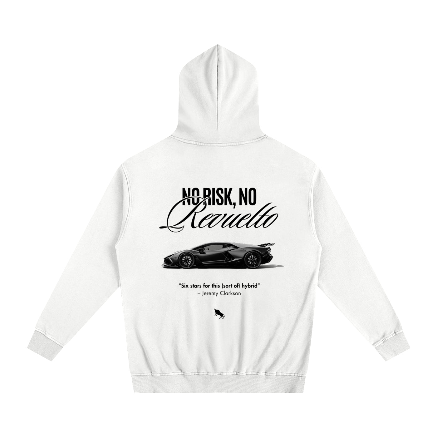 No Risk Heavyweight Cotton Hoodie White