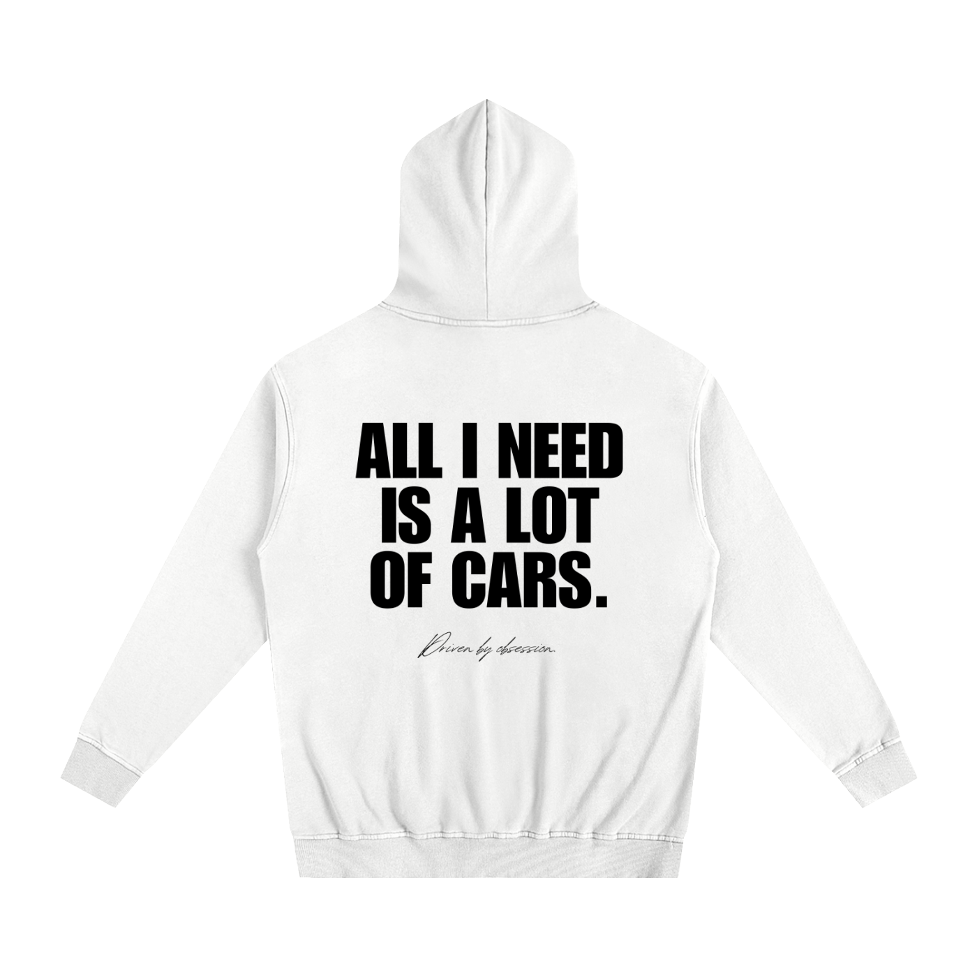 All I Need is a Lot of Cars Hoodie White