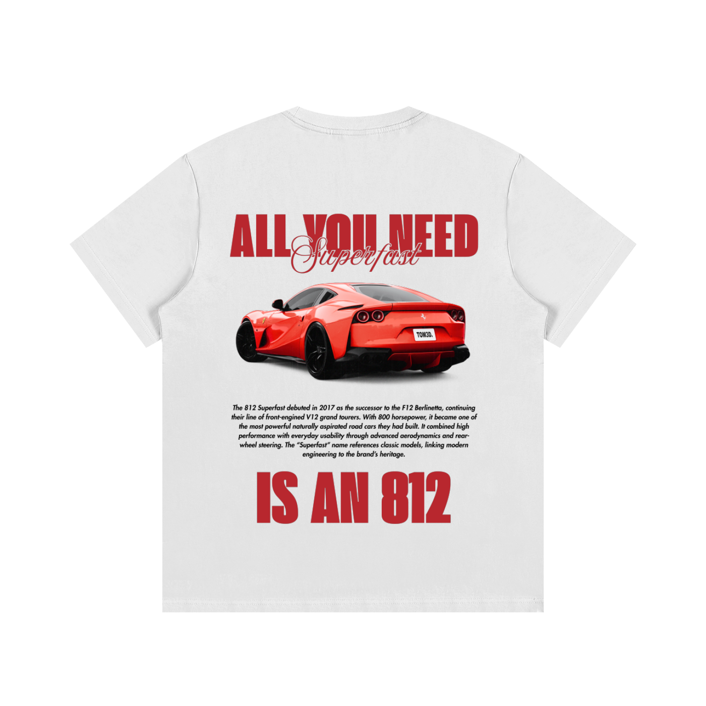 All You Need is 812 Cotton Tee White