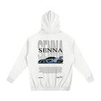 Senna Tribute Hoodie White