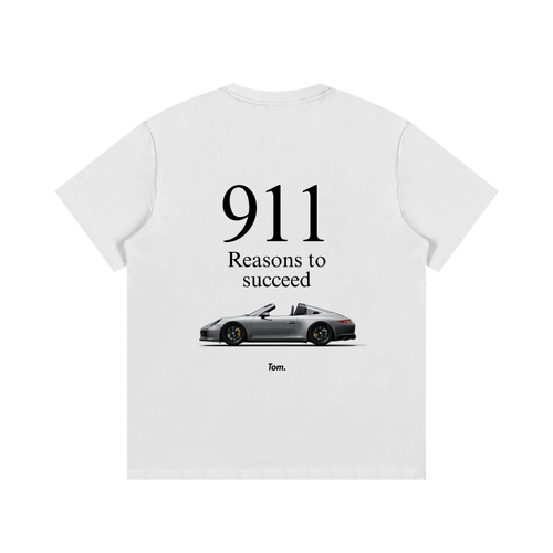911 Reasons to Succeed Cotton Tee White