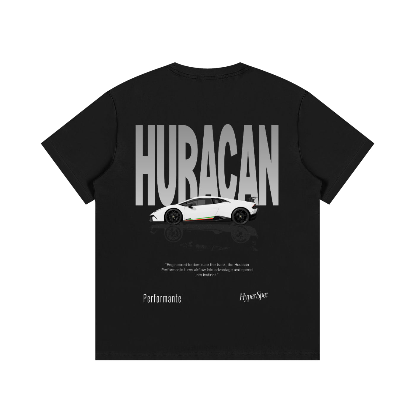 Perf Cotton Tee Black