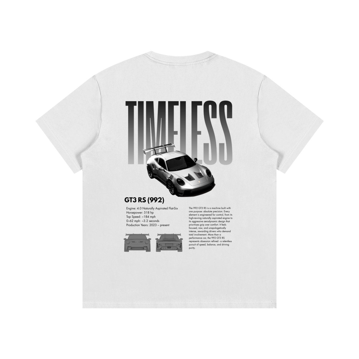 (gt3 rs) TIMELESS Cotton Tee (white)