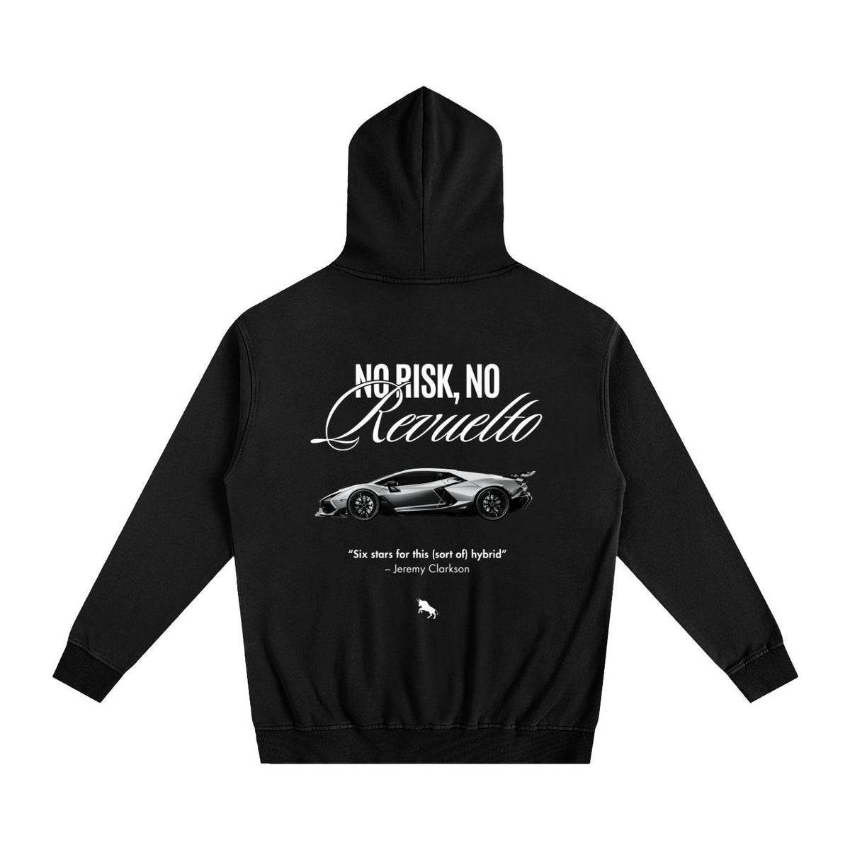 No Risk Heavyweight Cotton Hoodie Black