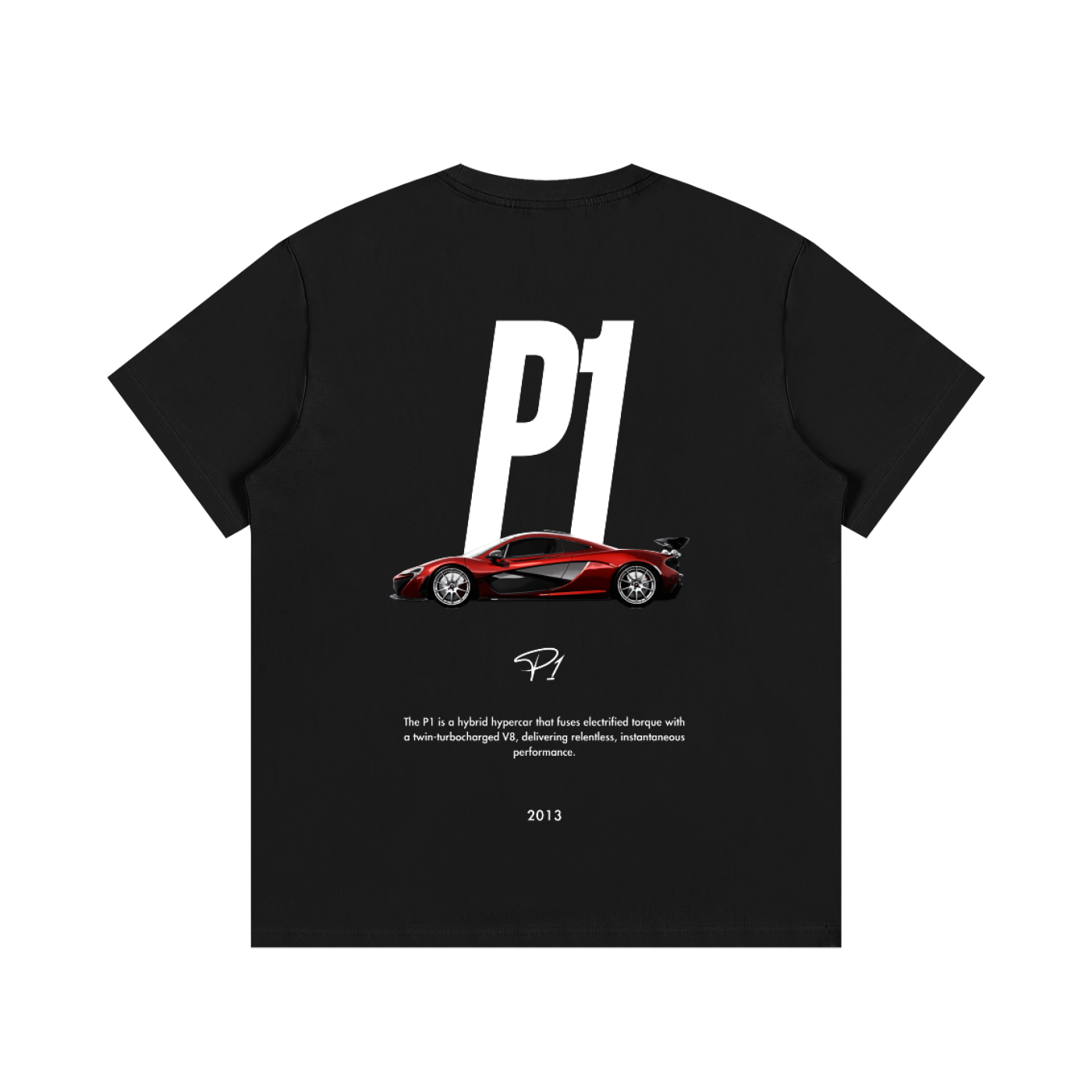 P1 Cotton Tee Black