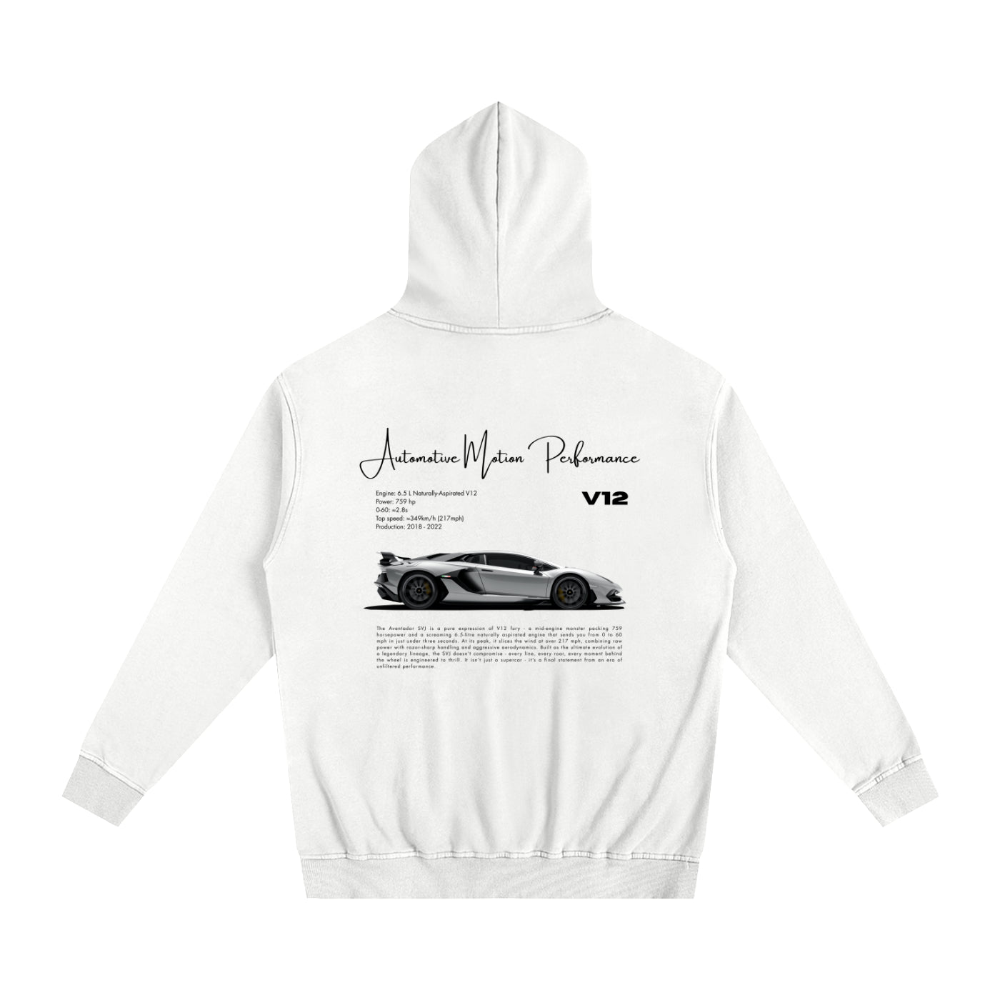 Automotive Motion Hoodie White