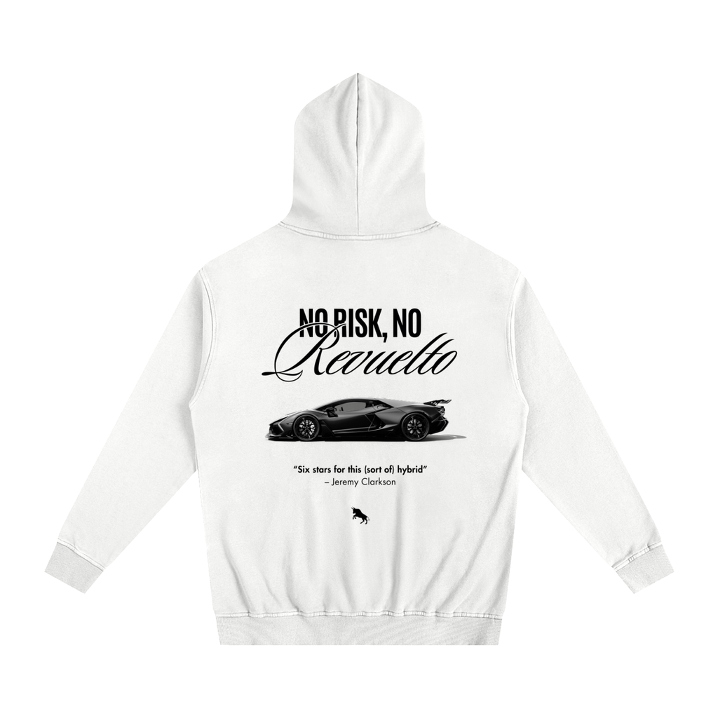 No Risk Heavyweight Cotton Hoodie White