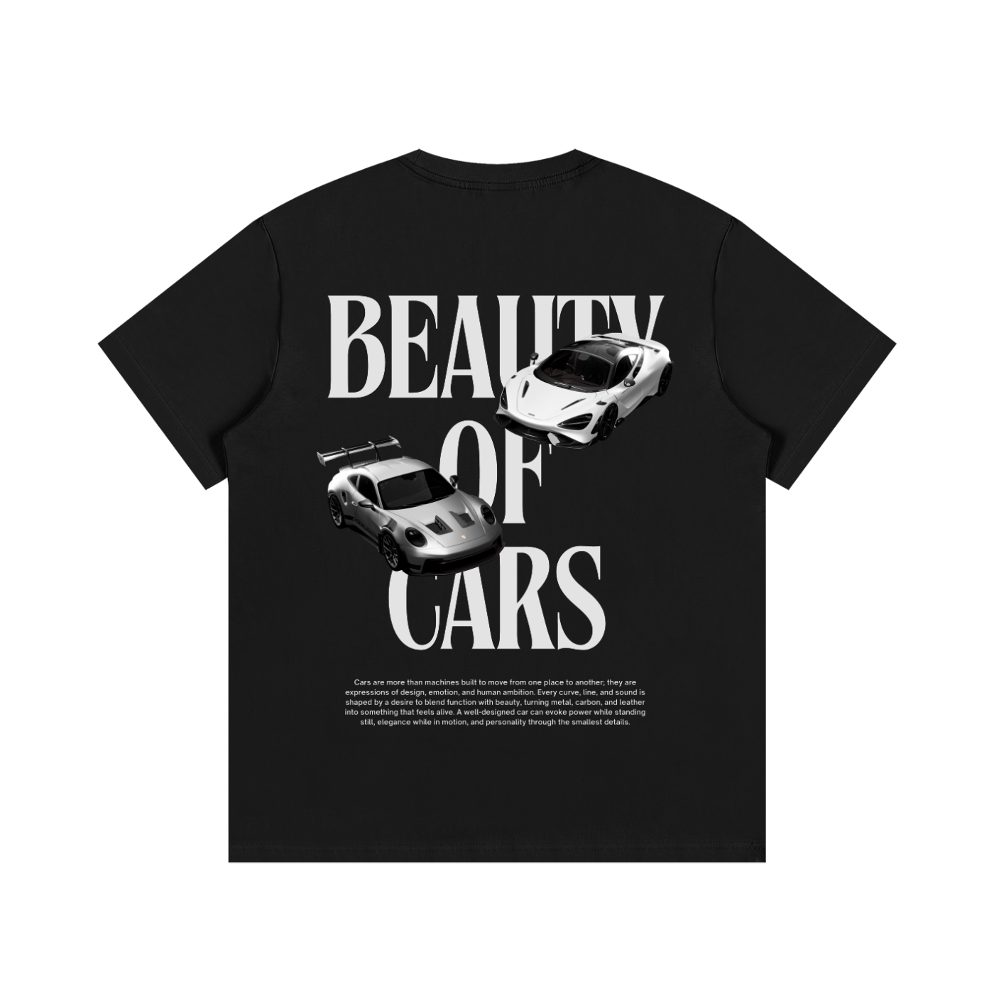 Beauty of Cars Cotton Tee Black