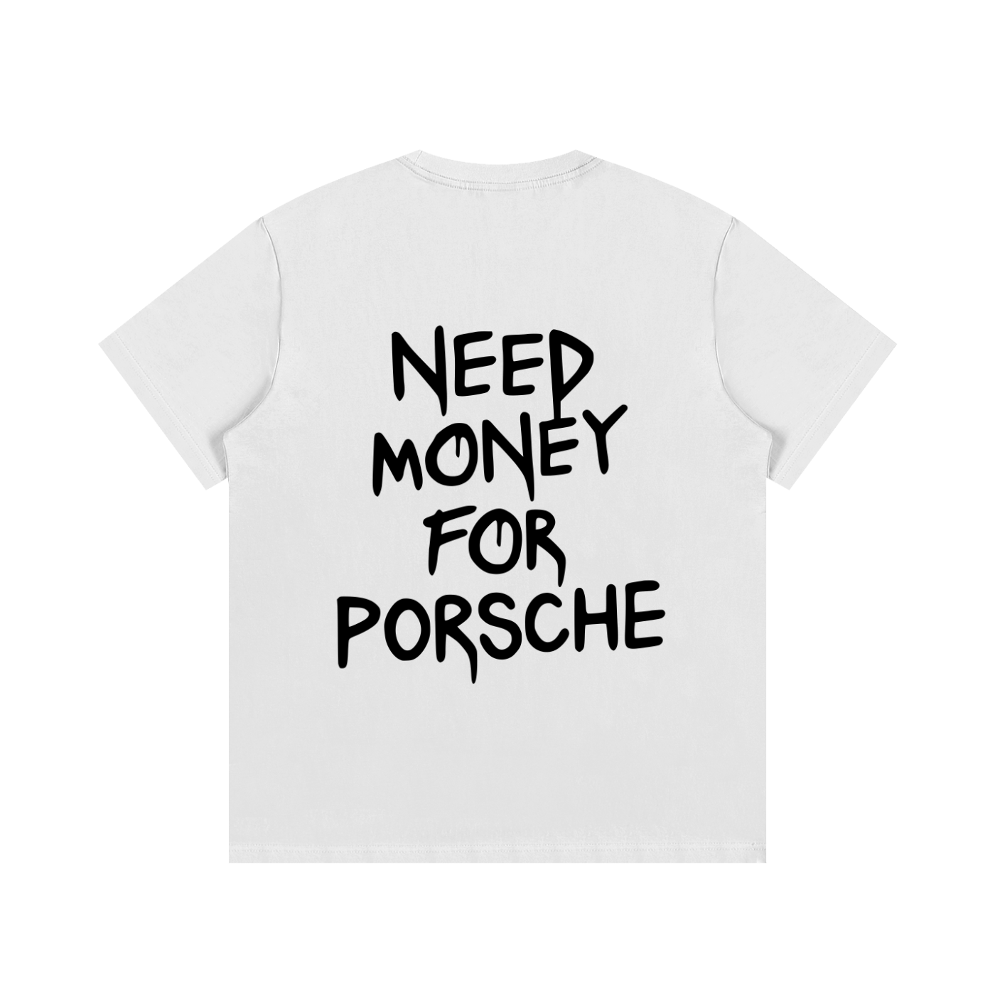 Need Money Cotton Tee White