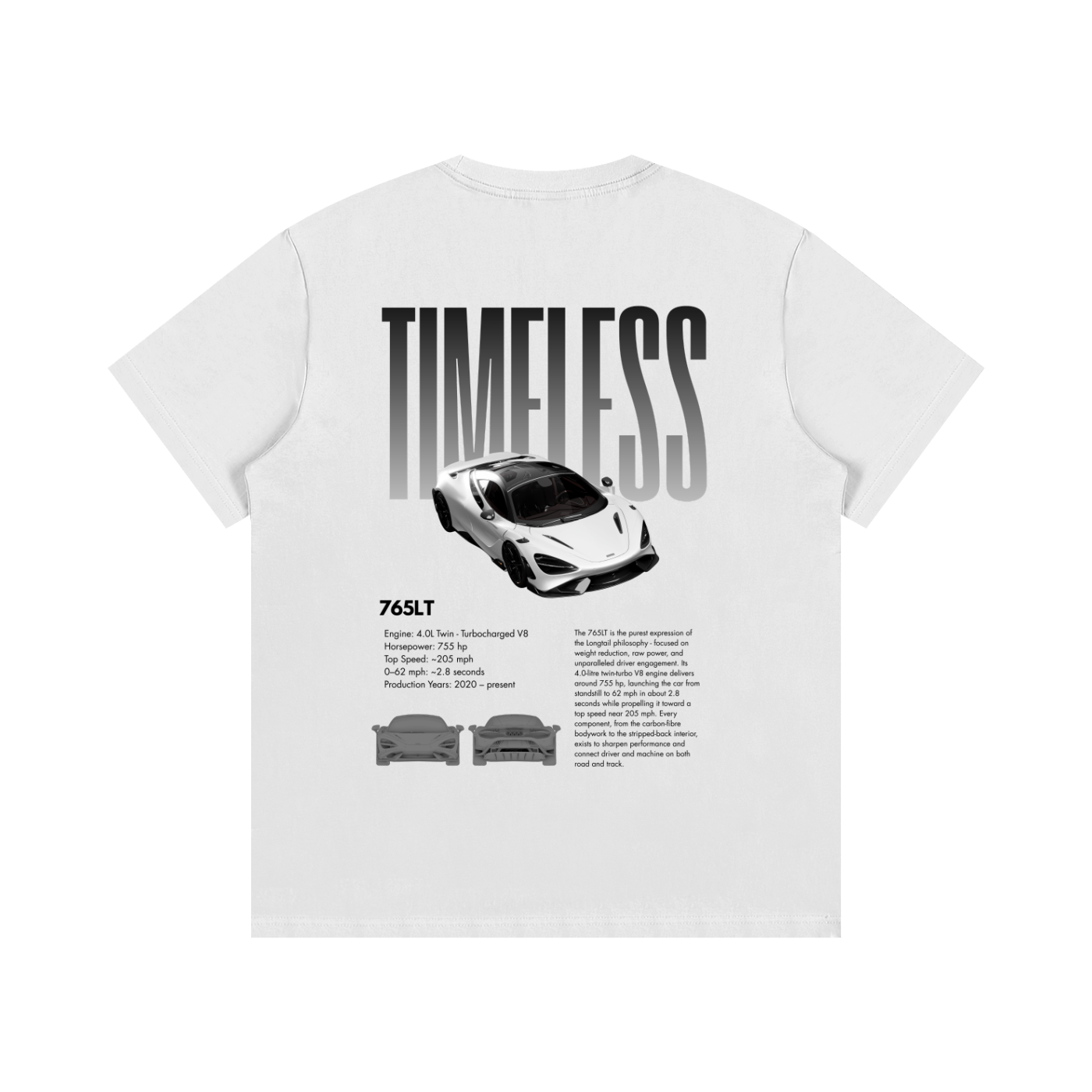 (765lt) TIMELESS Cotton Tee (white)