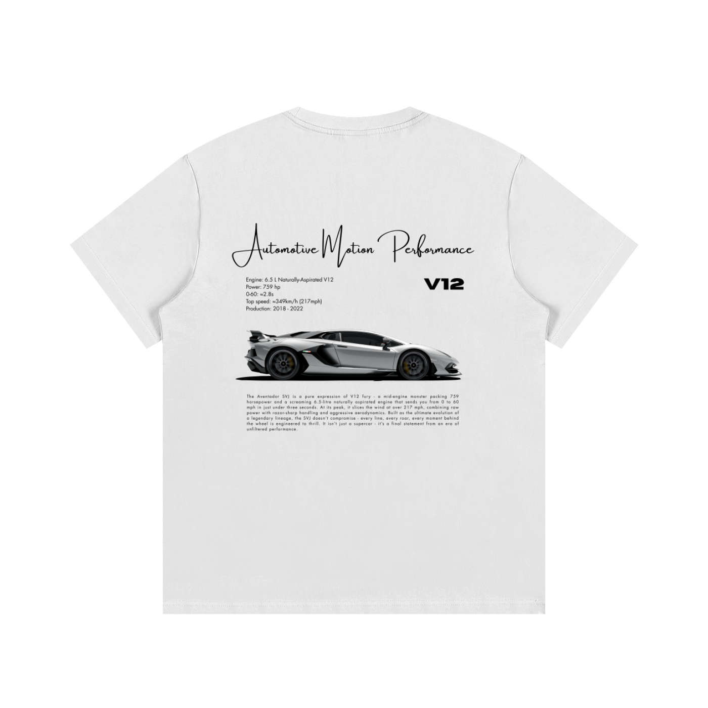 Automotive Motion Tee White
