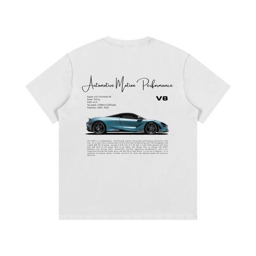 (765LT) Automotive Motion Performance Cotton Tee (white)