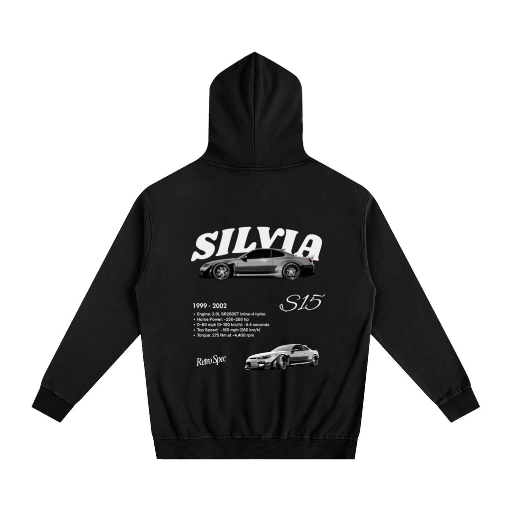 Silvia Heavyweight Cotton Hoodie Black