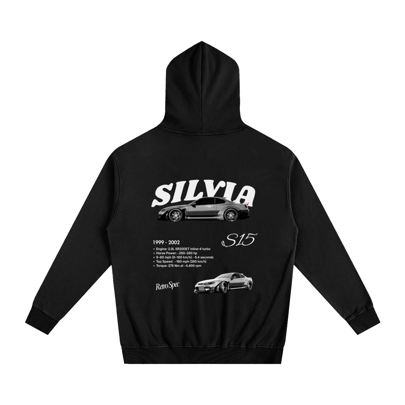 Silvia Heavyweight Cotton Hoodie Black