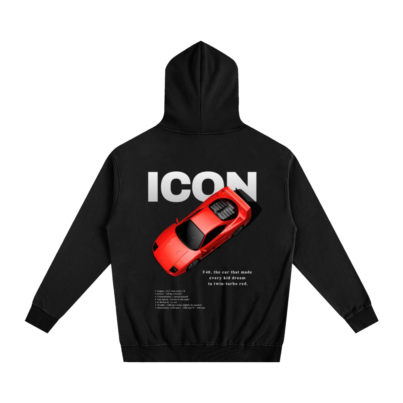 ICON Tribute Hoodie Black