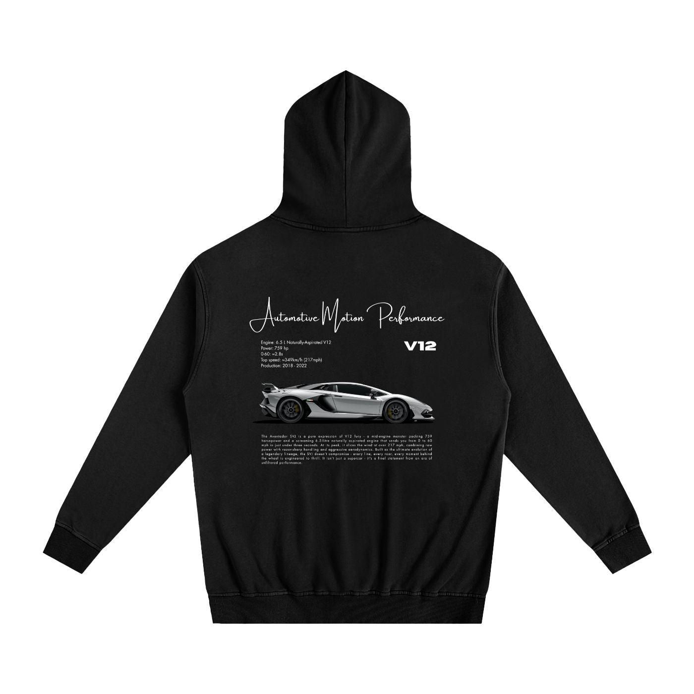 Automotive Motion Hoodie Black