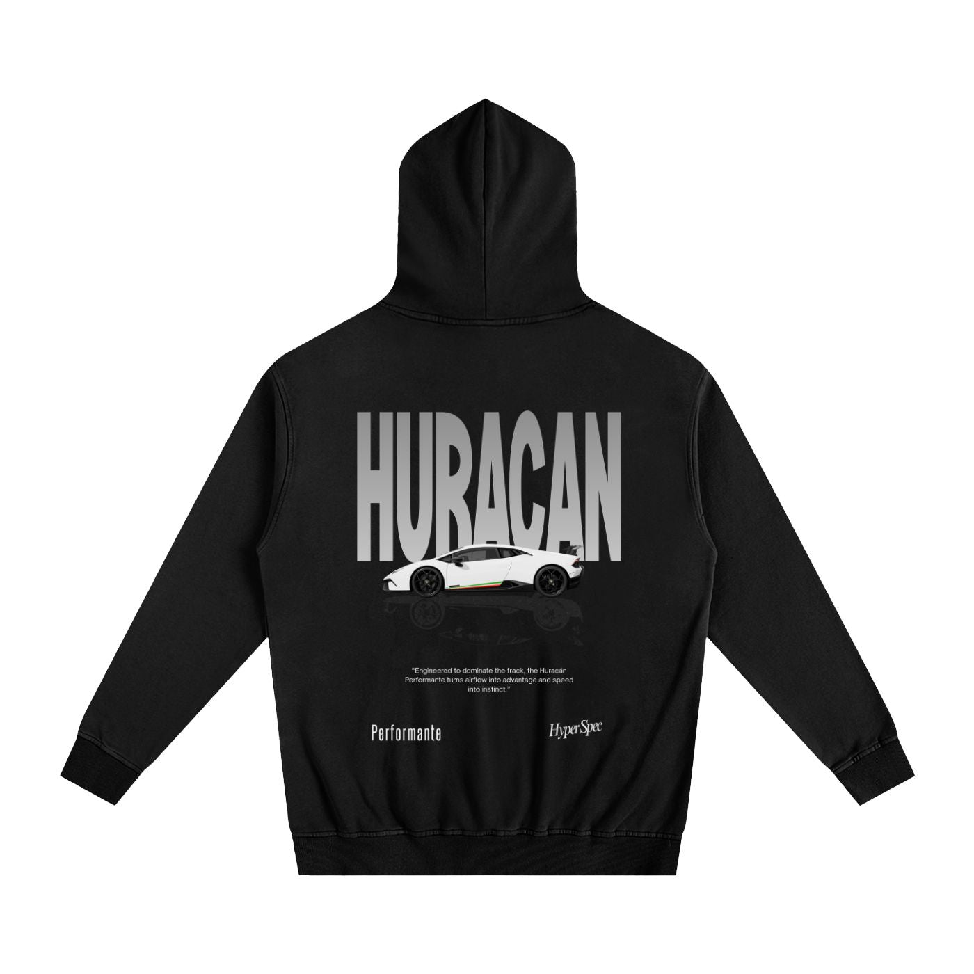 Perf Heavyweight Cotton Hoodie Black