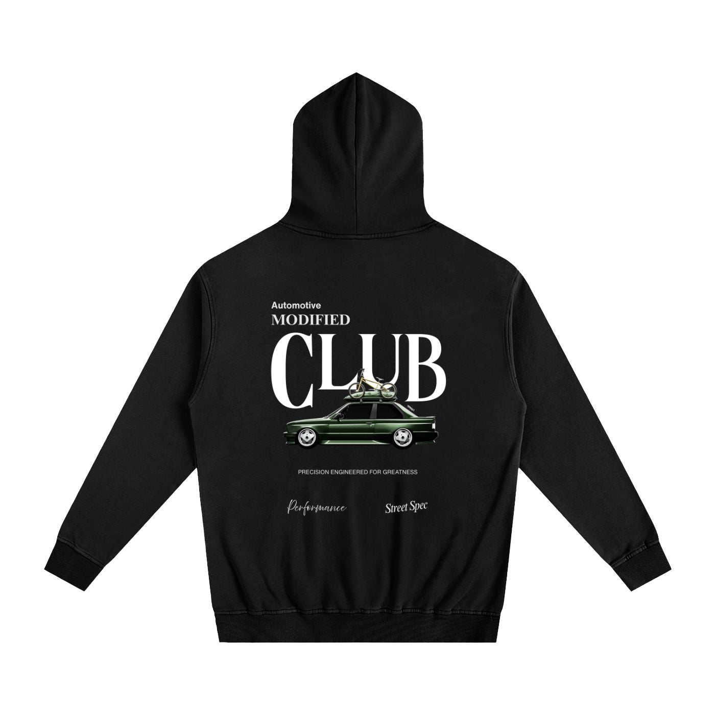 Automotive Modified Club Hoodie Black