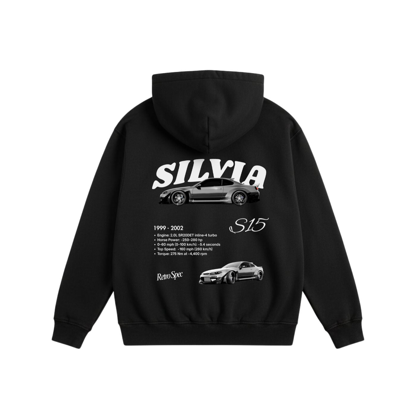 Silvia Heavyweight Cotton Hoodie Black