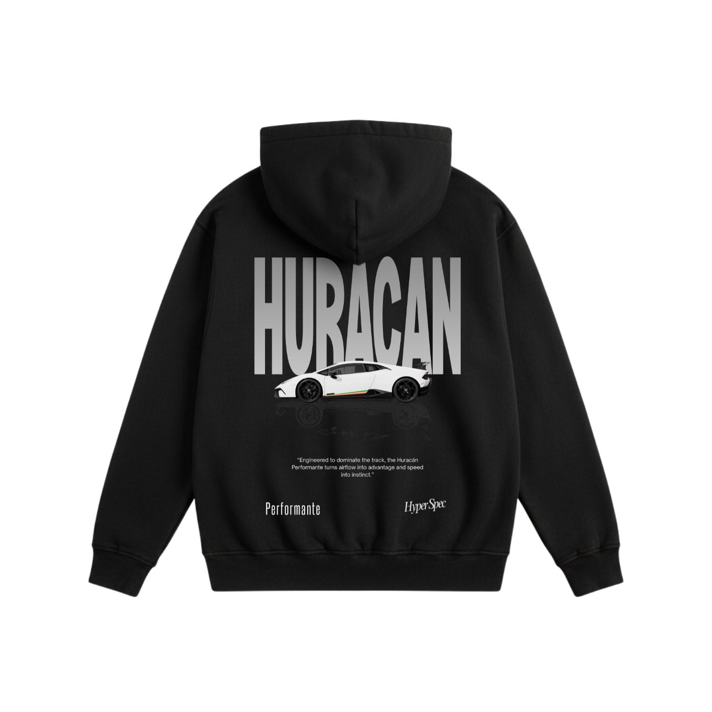 Perf Heavyweight Cotton Hoodie Black