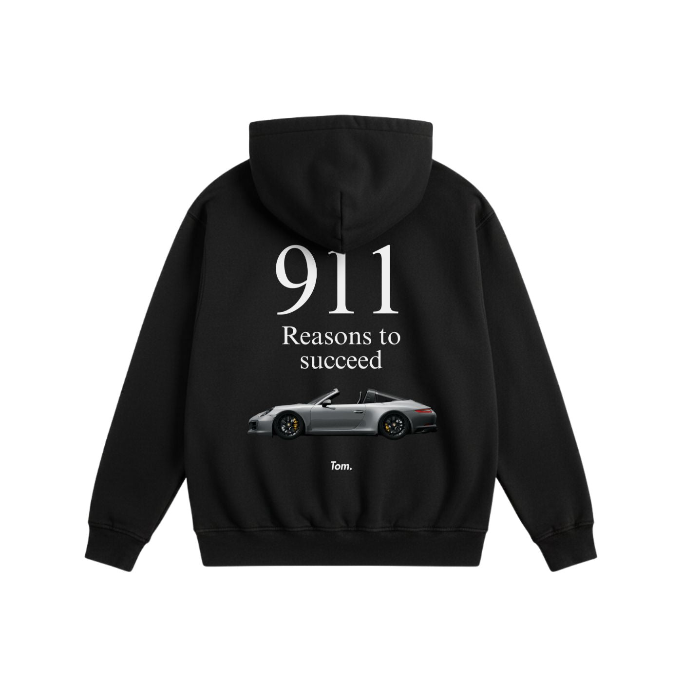 Just Because! グッズ 911 Reasons to Succeed Heavyweight Cotton Hoodie Black – TOM3D