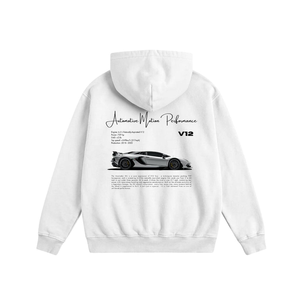 Automotive Motion Hoodie White