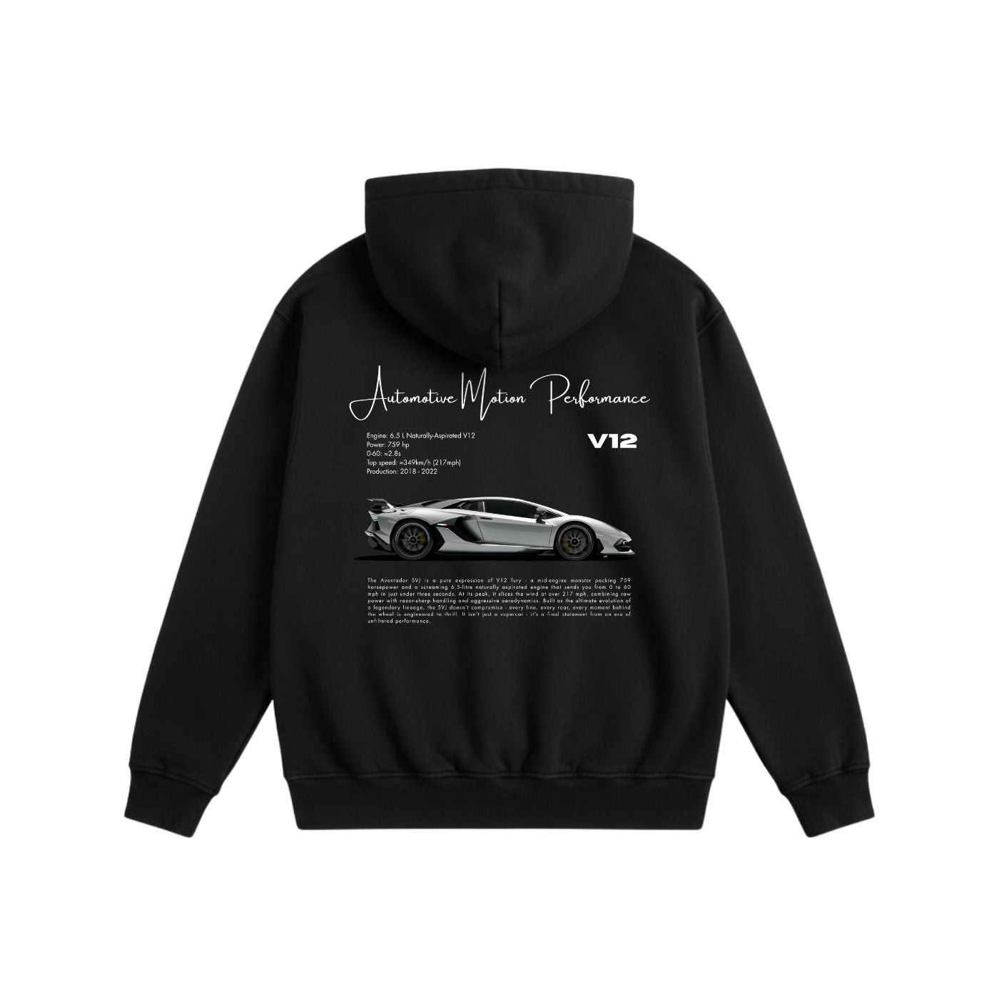 Automotive Motion Hoodie Black