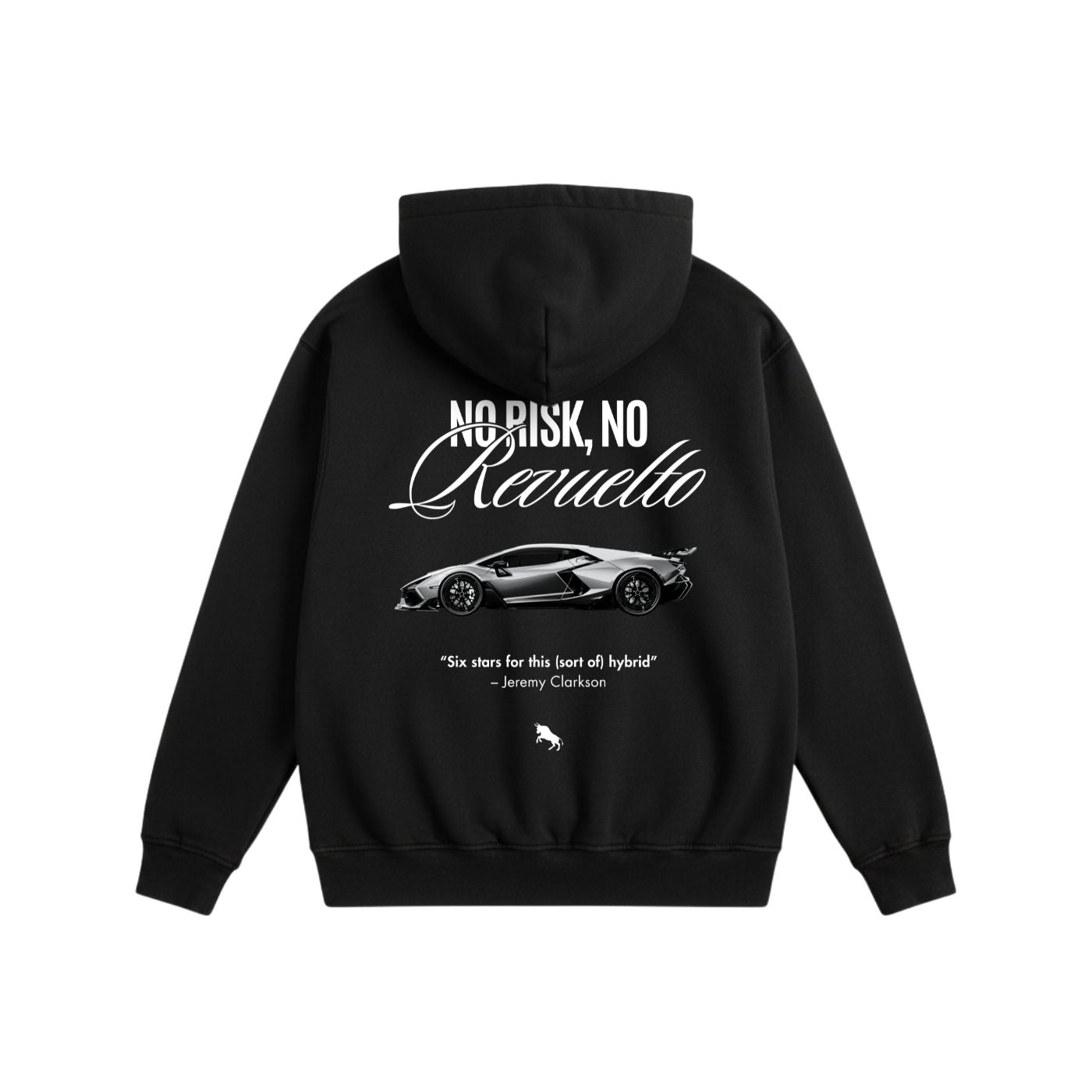 No Risk Heavyweight Cotton Hoodie Black