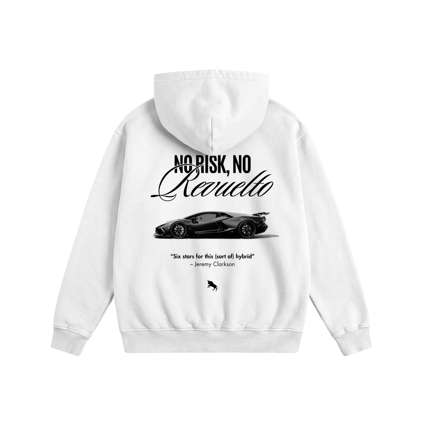 No Risk Heavyweight Cotton Hoodie White