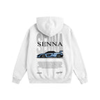 Senna Tribute Hoodie White