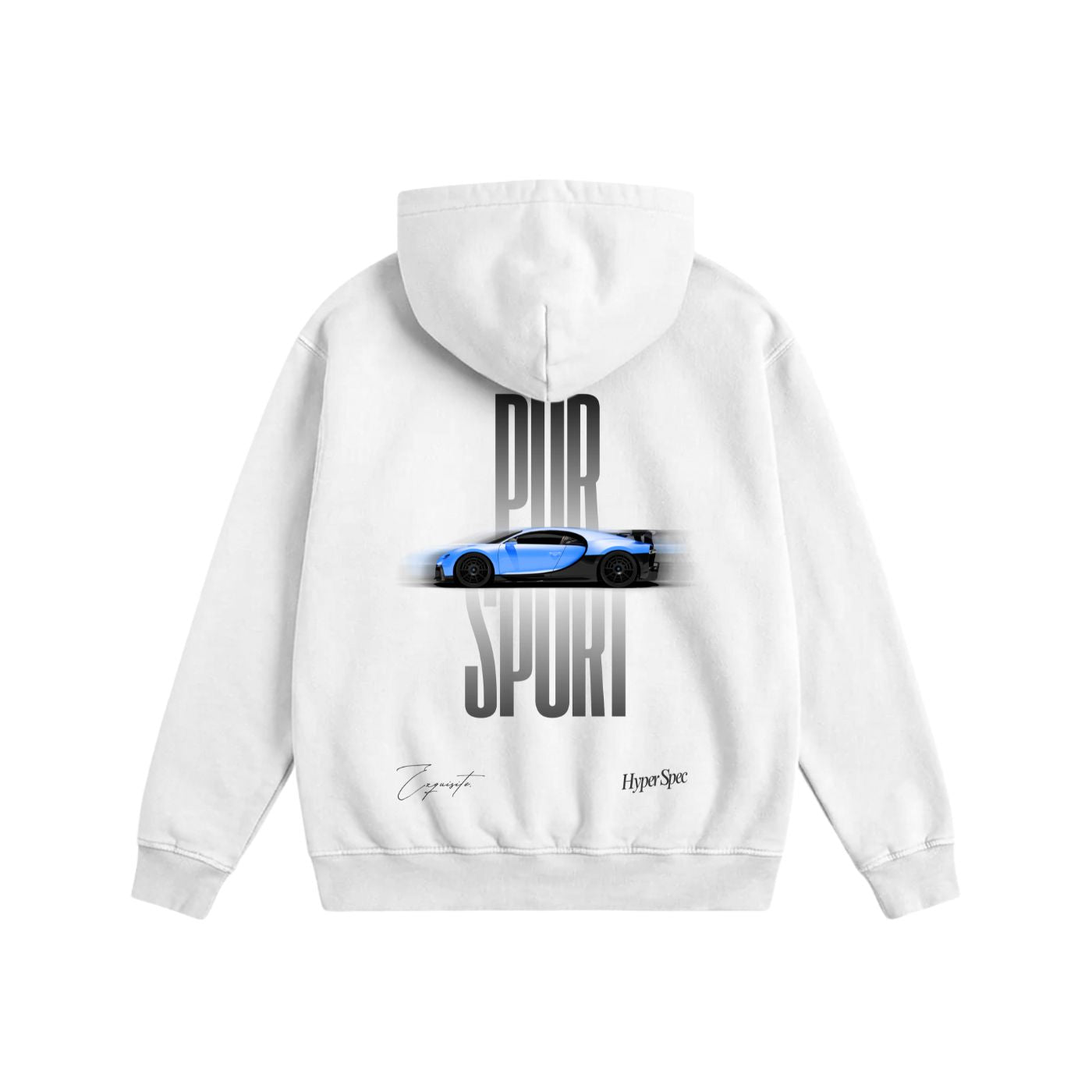 Pur Sport Heavyweight Cotton Hoodie White