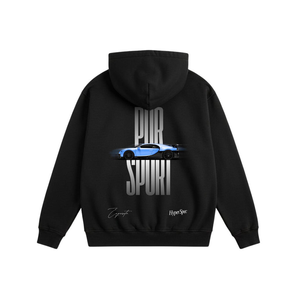 Pur Sport Heavyweight Cotton Hoodie White