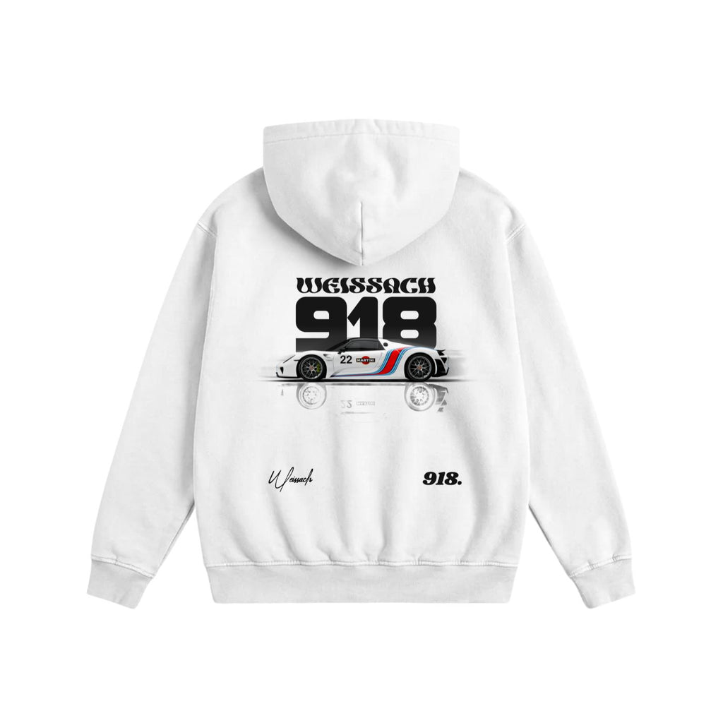918 Tribute Cotton Hoodie White