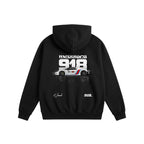 918 Heavyweight Cotton Hoodie Black