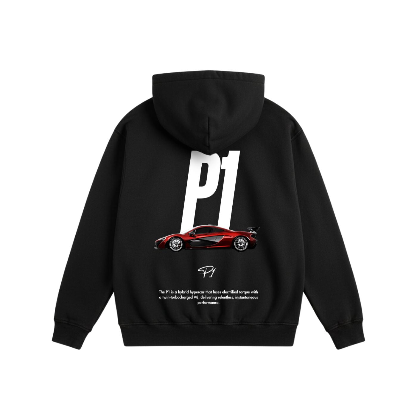 P1 Heavyweight Cotton Hoodie Black