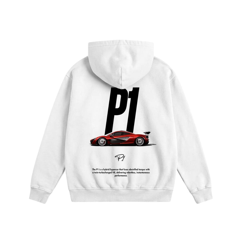 P1 Heavyweight Cotton Hoodie White