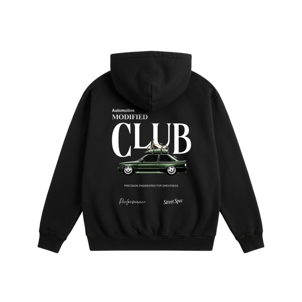Automotive Modified Club Hoodie Black
