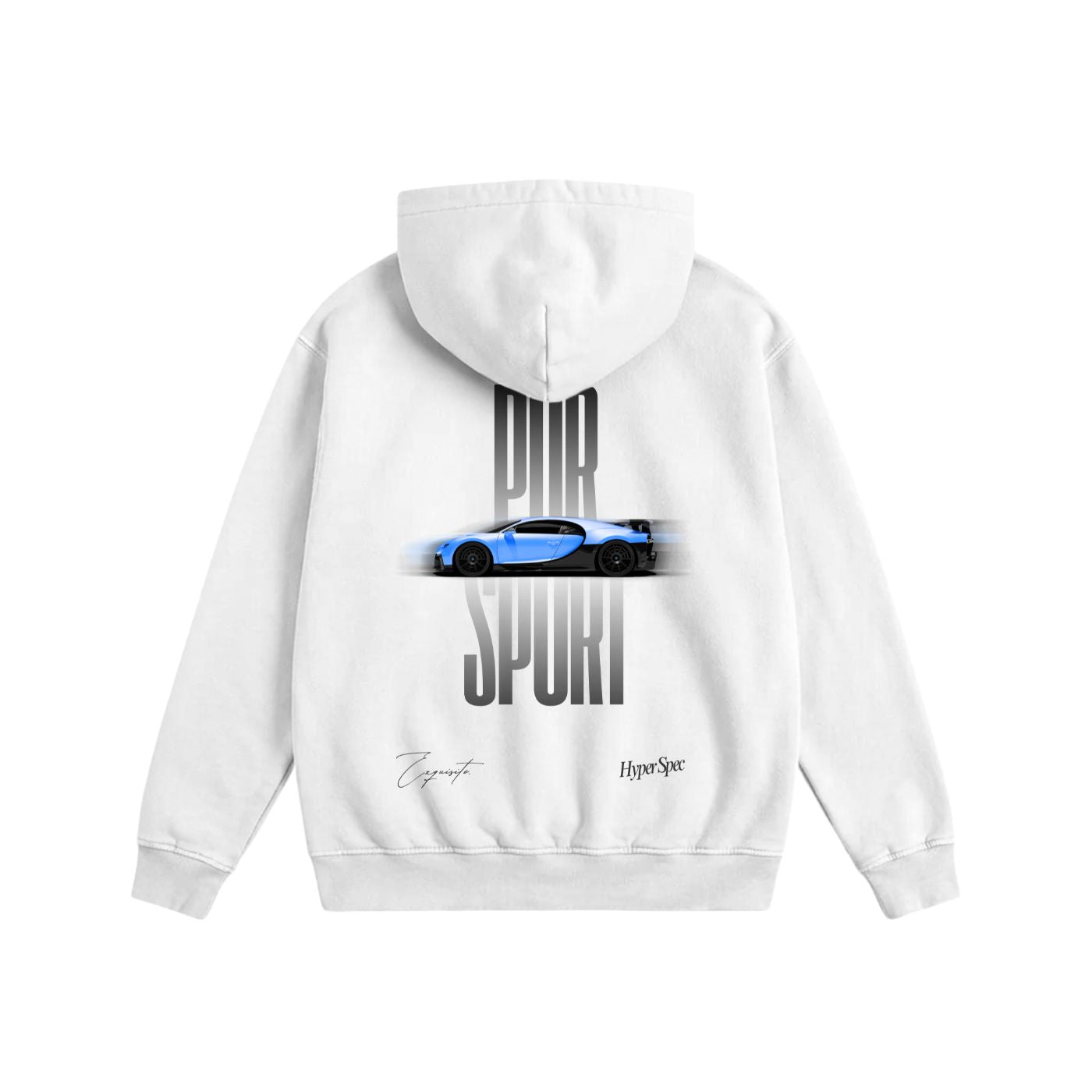 Pur Sport Heavyweight Cotton Hoodie White