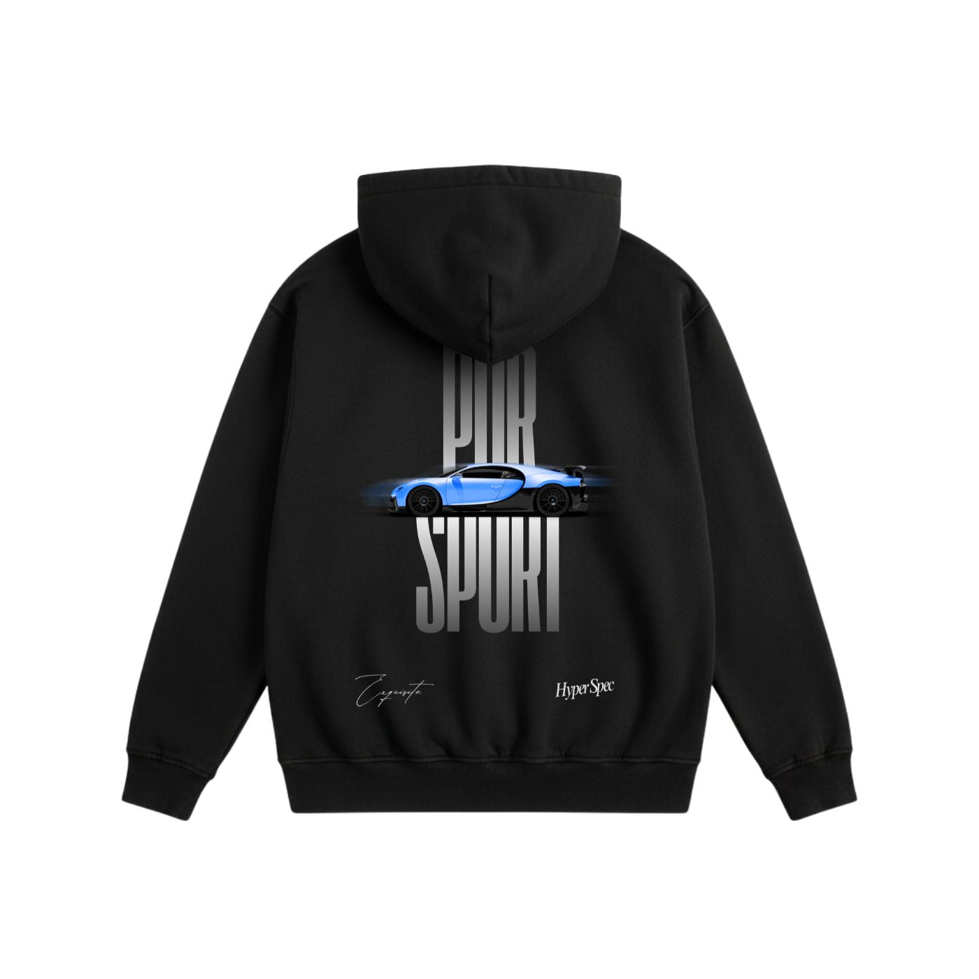 Pur Sport Heavyweight Cotton Hoodie Black