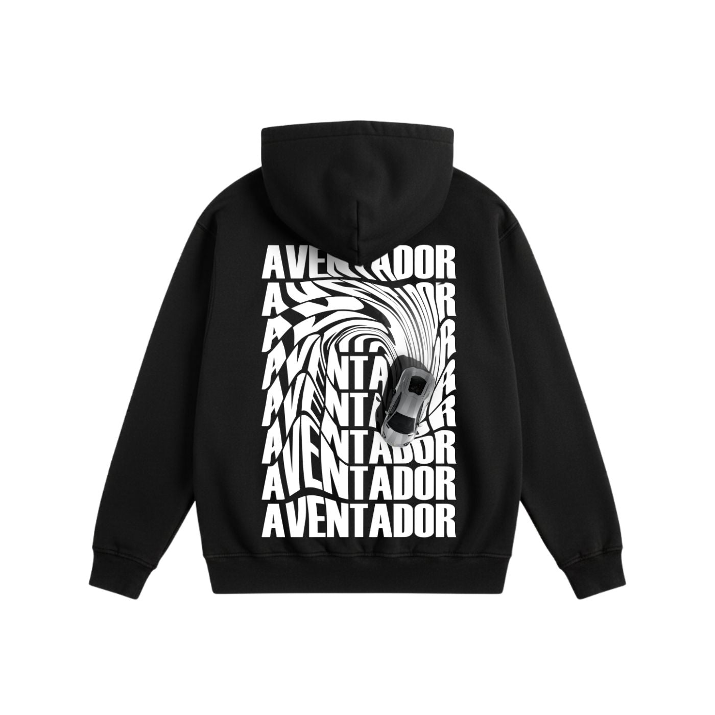 Aventador Heavyweight Cotton Hoodie Black