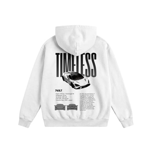 (765LT) TIMELESS Heavyweight Cotton Hoodie White