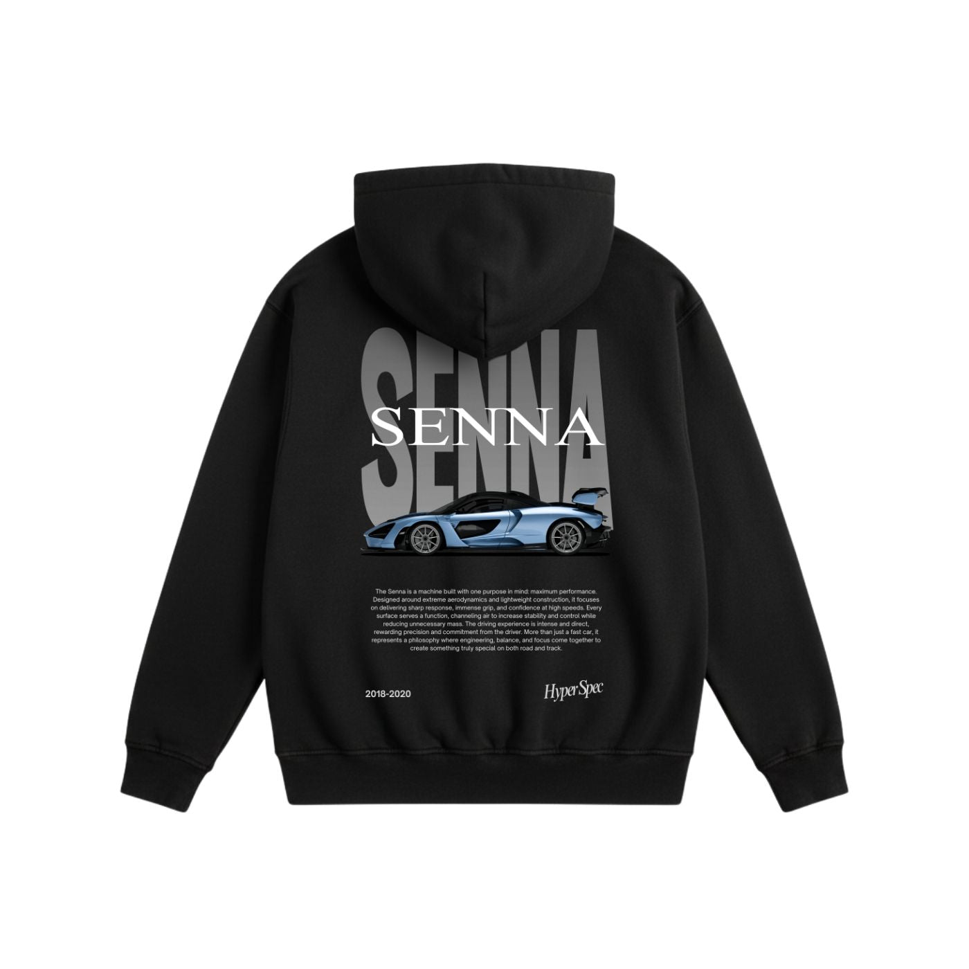 Senna Heavyweight Cotton Hoodie Black