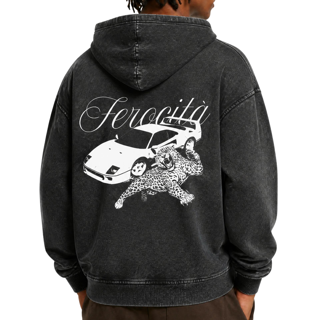 Ferocità Vintage Washed Hoodie