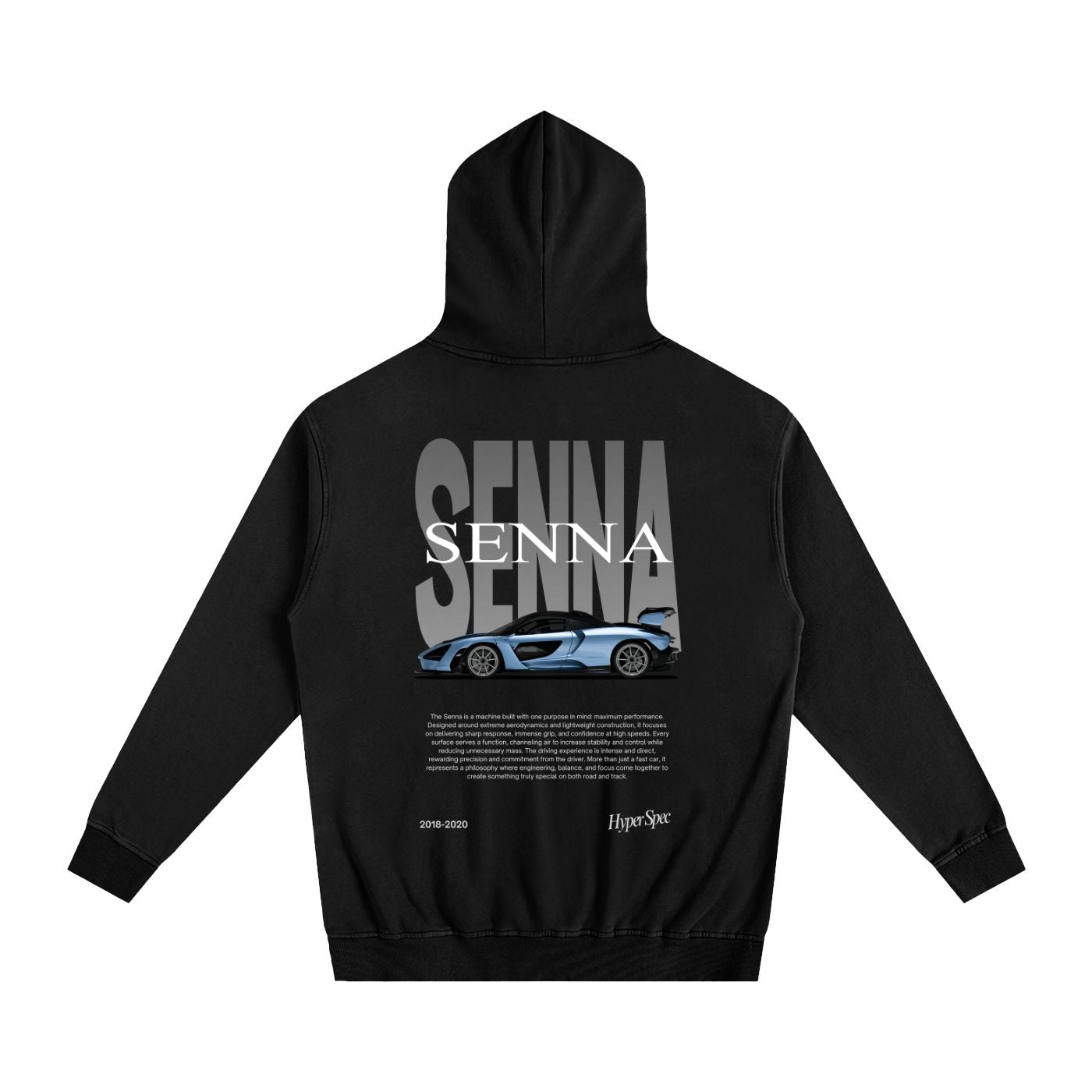 Senna Heavyweight Cotton Hoodie Black